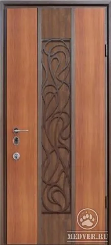 Декоративная входная дверь с ковкой-53