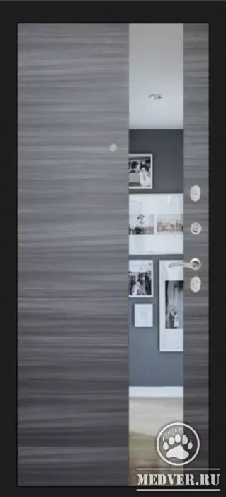 Стальная дверь с зеркалом-86