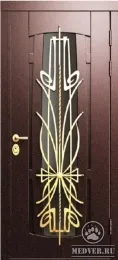 Декоративная входная дверь с ковкой-34