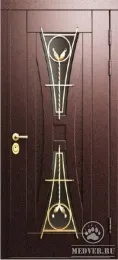 Декоративная входная дверь с ковкой-42